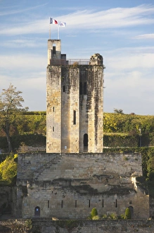 Images Dated 30th October 2010: France, Aquitaine Region, Gironde Department, St-Emilion, wine town, Chateau du Roy tower