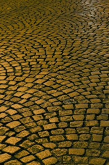 Images Dated 30th October 2010: France, Aquitaine Region, Gironde Department, St-Emilion, wine town, street coblestones