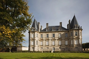 Images Dated 31st October 2010: France, Aquitaine Region, Gironde Department, Haute-Medoc Area, Pauillac, Chateau
