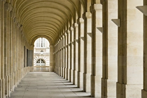 Opera Prints: France, Bordeaux, Grand Theatre de Bordeaux, Opera House. Outside arched corridor