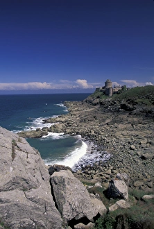 Brittany Prints: France, Brittany, Cotes d Armor, St. Malo. Fort La Latte (14th C. )