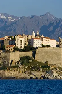 Images Dated 16th June 2008: France, Corsica. Buildings of the old city at Calvi within the walls of the historic