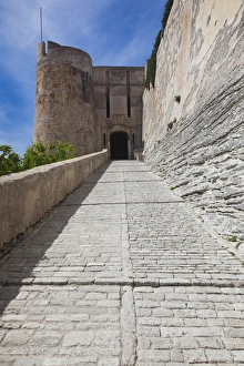 France, Corsica, Corse-du-Sud Department, Corsica South Coast Region, Bonifacio, Citadel entrance