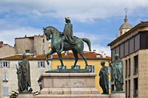 Images Dated 9th May 2012: France, Corsica, Corse-du-Sud Department, Corsica West Coast Region, Ajaccio, Place