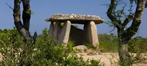 Form Prints: France, Corsica. Fontanaccia Dolmen (Dolmen de Fontanaccia). Bronze-age granite megalith