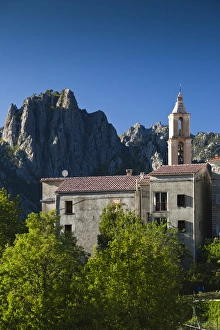 Images Dated 17th May 2012: France, Corsica, Haute-Corse Department, Central Mountains Region, Ghisoni, town view