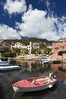 Images Dated 2nd May 2012: France, Corsica, Haute-Corse Department, Le Cap Corse, Erbalunga, town harbor