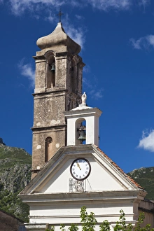 Images Dated 5th May 2012: France, Corsica, Haute-Corse Department, La Balagne Region, Speloncato, town church