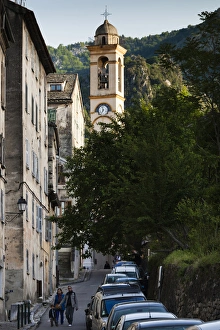 Images Dated 17th May 2012: France, Corsica, Haute-Corse Department, Central Mountains Region, Corte, street detail