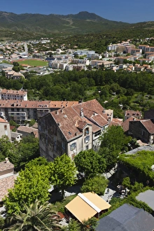 Images Dated 17th May 2012: France, Corsica, Haute-Corse Department, Central Mountains Region, Corte, elevated