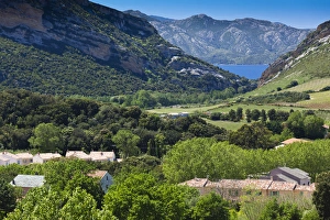 Images Dated 3rd May 2012: France, Corsica, Haute-Corse Department, Le Cap Corse, Patrimonio, elevated town view
