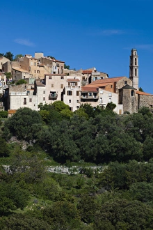 Images Dated 5th May 2012: France, Corsica, Haute-Corse Department, La Balagne Region, Occhiatana, elevated