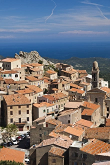 Images Dated 5th May 2012: France, Corsica, Haute-Corse Department, La Balagne Region, Speloncato, elevated