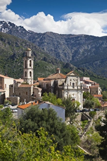 Images Dated 5th May 2012: France, Corsica, Haute-Corse Department, La Balagne Region, Montemaggiore, elevated