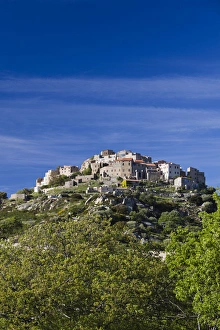 Images Dated 7th May 2012: France, Corsica, Haute-Corse Department, La Balagne Region, Sant Antonino, elevated