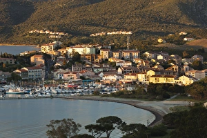 France, Corsica, Haute-Corse Department, Le Nebbio Region, St-Florent, elevated port