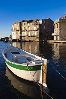 Images Dated 3rd May 2012: France, Corsica, Haute-Corse Department, Le Cap Corse, Erbalunga, port view, dawn