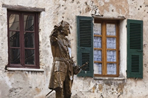 Images Dated 17th May 2012: France, Corsica, Haute-Corse Department, Central Mountains Region, Corte, Place Gaffori
