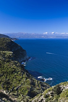 Images Dated 3rd May 2012: France, Corsica, Haute-Corse Department, Le Cap Corse, Conchiglio, coastal view towards