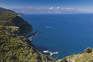 Images Dated 3rd May 2012: France, Corsica, Haute-Corse Department, Le Cap Corse, Conchiglio, coastal view towards