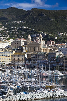 Images Dated 2nd May 2012: France, Corsica, Haute-Corse Department, Le Cap Corse, Bastia, The Old Port, elevated
