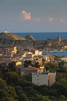 Images Dated 5th May 2012: France, Corsica, Haute-Corse Department, La Balagne Region, Ile Rousse, elevated