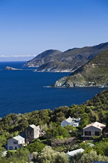 Haute Corse Prints: France, Corsica, Haute-CorseDepartment, Le Cap Corse, Pino, coastal view