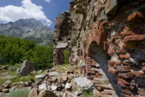 Images Dated 22nd June 2008: France, Corsica. Ruins of a Genoese fort and garrison at Col de Vizzavona. Monte