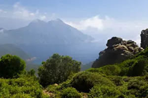 Striking Prints: France, Corsica. View from the Mare e Monte Nord Trail (Sea and Mountains North Trail)
