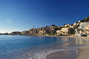 Coastal Town Prints: France, Cote d Azur, Menton