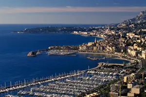 France, Cote d Azur, Menton, in background is Cap Martin