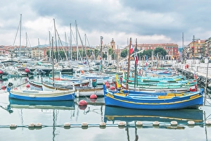 Provence Prints: France, Cote d Azur, Nice. Port of Nice