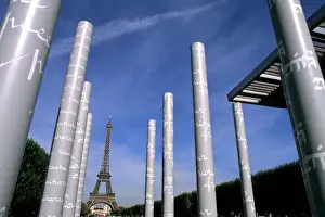 Rich Prints: France Famous New Peace Towers and Eiffel Tower in Paris France