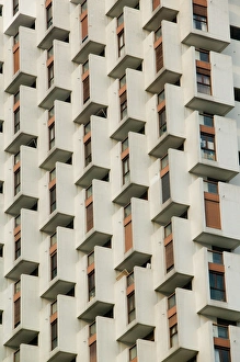 Images Dated 4th March 2005: FRANCE-French Alps (Isere)-GRENOBLE: Highrise along boulevard Marechal Leclerc / Winter