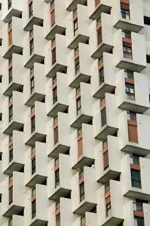 FRANCE-French Alps (Isere)-GRENOBLE: Highrise along boulevard Marechal Leclerc / Winter