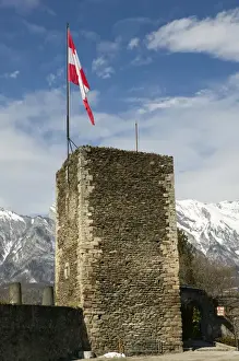 Images Dated 3rd March 2005: FRANCE-French Alps (Savoie)-ALBERTVILLE / CONFLANS: CONFLANS: Tour Sarrazine Tower