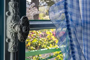 Images Dated 23rd June 2019: France, Giverny. Looking out at garden from kitchen in Monets house