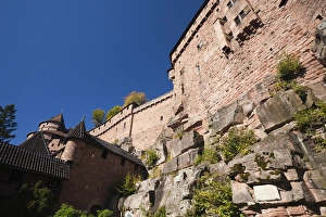Images Dated 11th October 2010: France, Haut-Rhin, Alsace Region, Alasatian Wine Route, Haut Koenigsbourg Chateau