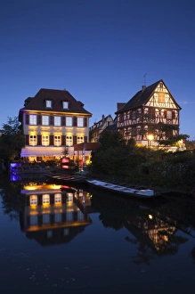 France, Haut-Rhin, Alsace Region, Alsatian Wine Route, Colmar, Petite Venise area by Lauch River