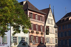 Images Dated 12th October 2010: France, Haut-Rhin, Alsace Region, Alsatian Wine Route, Colmar, town detail
