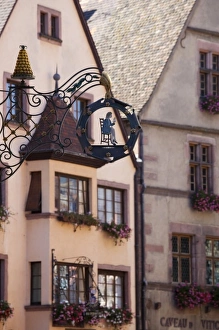 Images Dated 11th October 2010: France, Haut-Rhin, Alsace Region, Alsatian Wine Route, Kaysersberg, town detail