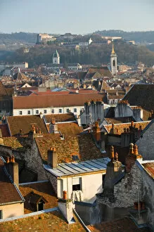 Images Dated 9th February 2005: FRANCE-Jura-Doubs-BESANCON: Town & Citadelle from Fort Griffon / Late Afternoon
