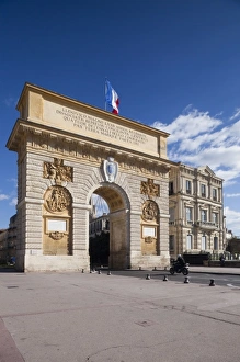 Images Dated 18th October 2010: France, Languedoc-Roussillon, Herault Department, Montpellier, Arc d Triomphe