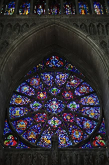 Images Dated 5th October 2010: France, Marne, Champagne Ardenne, Reims, Cathedrale Notre Dame, interior