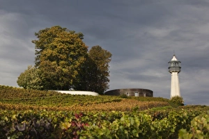 Champagne Ardenne Prints: France, Marne, Champagne Ardenne, Verzenay, Musee de la Vigne, lighthouse