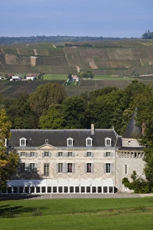 Images Dated 7th October 2010: France, Marne, Champagne Region, Dormans, town castle
