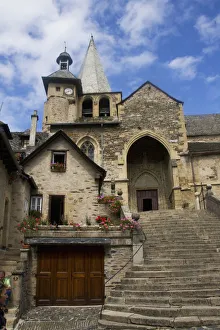 Judith Haden Prints: FRANCE, Midi-Pyrenees, Aveyron Department, Espalion. Medieval church in Espalion