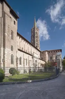 Images Dated 25th October 2010: France, Midi-Pyrenees Region, Haute-Garonne Department, Toulouse, Basilique St-Sernin