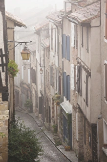 Tarn Department Prints: France, Midi-Pyrenees Region, Tarn Department, Cordes-sur-Ciel, buildings by Place