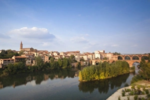 Images Dated 23rd October 2010: France, Midi-Pyrenees Region, Tarn Department, Albi, view from the Jardin de la Berbie